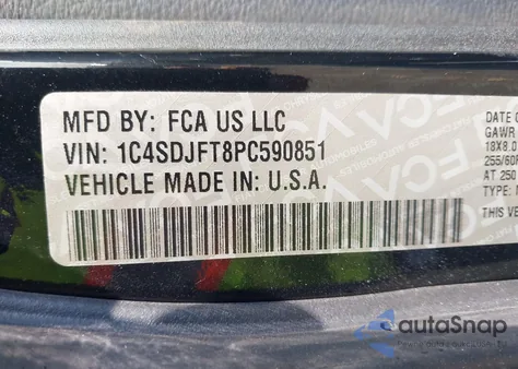 2023 Dodge Durango Pursuit Awd из США, поврежденный, VIN 1C4SDJFT8PC590851